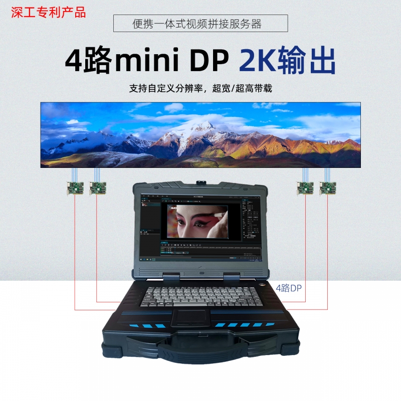 P4-MFHD便捷一體式視頻拼接服務器