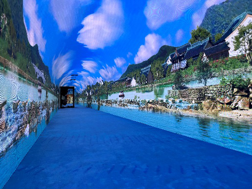 杭州千島湖大下姜文旅展廳互動(dòng)隧道